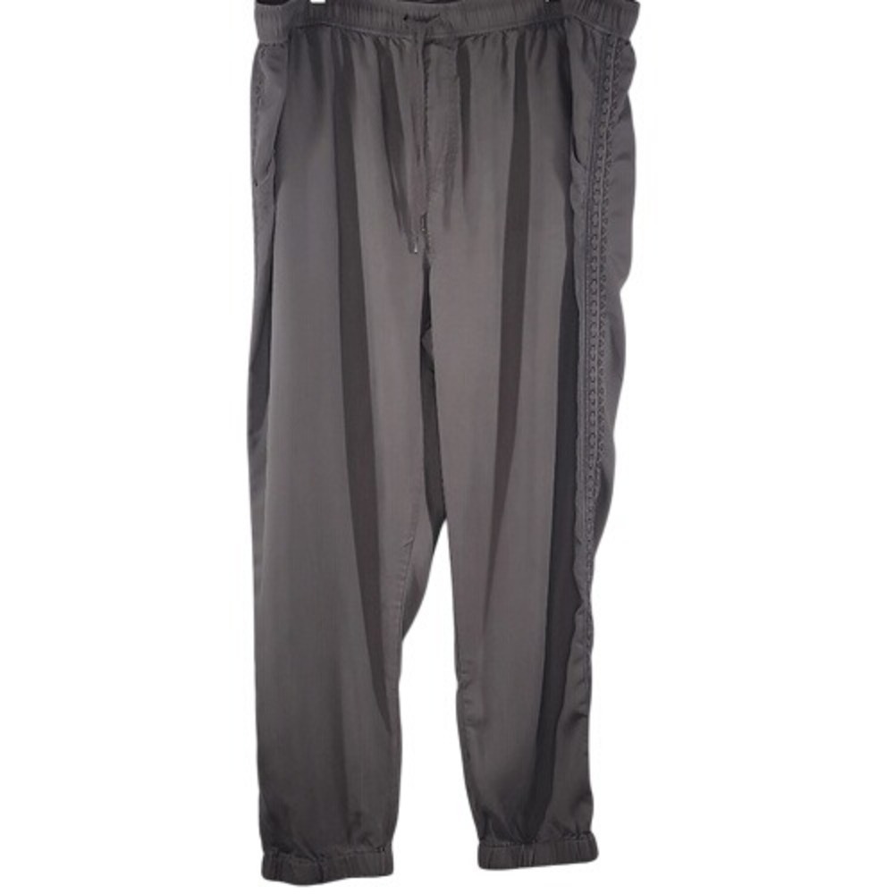 Knox‎ Rose Gray Elastic Waist & Cuff Joggers